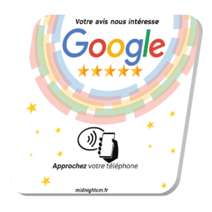 Plaque NFC Avis Google | Collecte Avis Clients Antilles-Guyane