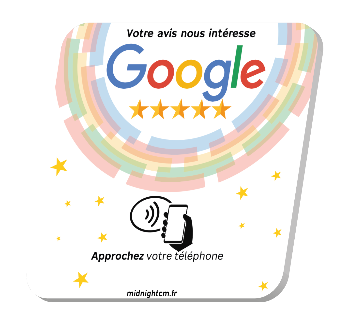 Plaque NFC Avis Google | Collecte Avis Clients Antilles-Guyane